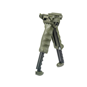 FAB Defense Gen 2 Pivoting Vertical Foregrip with Quick Release Integrated Bipod Olive Drab Green