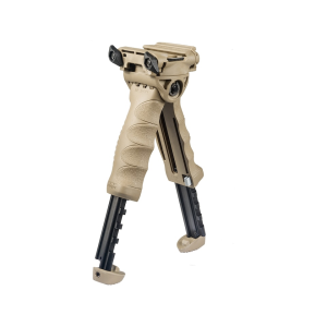 FAB Defense Gen 2 Pivoting Vertical Foregrip with Quick Release Integrated Bipod Flat Dark Earth
