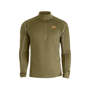First Lite Men's Kiln Quarter Zip Base Layer Shirt Conifer XL