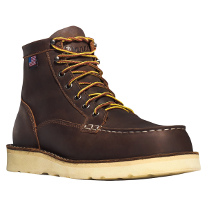 Danner Men's Bull Run Moc Toe 6" Work Boots Leather Brown 10.5 EE