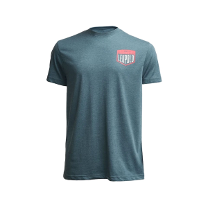 Leupold Men's Riflescopes Badge Short Sleeve T Shirt Indigo Large