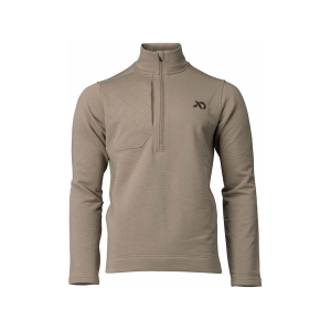 First Lite Men's Rugged Wool Quarter Zip Shirt Walnut XL