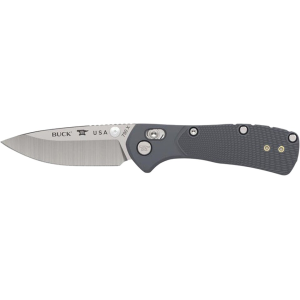 Buck Knives 790 Mini Range Pro Pocket Knife 2.625" Drop Point 154CM Satin Blade Polymer Handle Gray