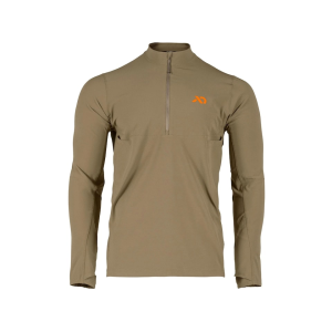 First Lite Men's Trace Quarter Zip Shirt Dry Earth XL