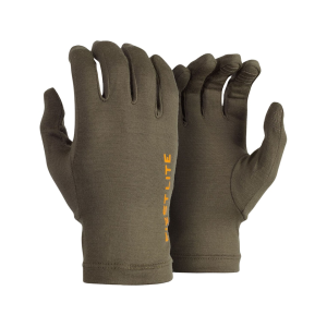 First Lite Men's Aerowool Liner Gloves Conifer Large