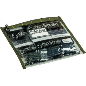 6th Sense BaitZip Pro Tackle Bag 12" x 10" Green Pumpkin - 6Th Sense