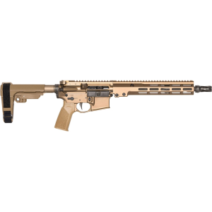 Geissele Super Duty MOD 1 5.56x45mm NATO Pistol 12.5" Barrel Desert Dirt Frame Desert Dirt Pistol Brace