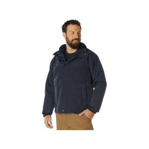 Rothco Men's All Weather 3-In-1 Tactical Jacket Midnight Navy Blue Medium