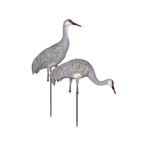 GHG Pro-Grade Sandhill Crane Feeder Pair Fullbody Decoy 2PK - Ghg