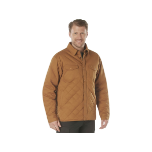 Rothco Men's Diamond Quilted Jacket Work Brown 2XL