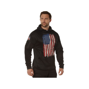 Rothco Men's Concealed Carry Flag Hoodie Red/White/Blue Large