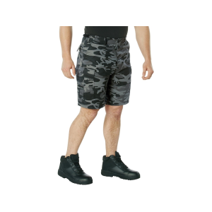 Rothco Men's BDU Shorts Black Camo XL