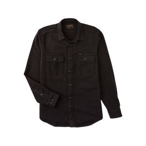 Filson Men's Vintage Flannel Work Shirt Charcoal 2XL - Filson