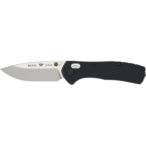 Buck Knives 791 Range Elite Pocket Knife 3.375" Drop Point CPM MagnaCut Satin Blade Aluminum Handle Black