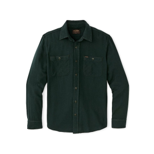Filson Men's Rangeland Flannel Shirt Forest Green Large - Filson