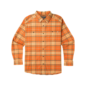 Marsh Wear Men's Westerly Flannel Shirt Apricot Orange Large