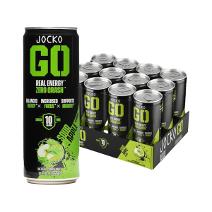 Jocko Fuel GO Energy Drink Sour Apple 12oz Can 12PK