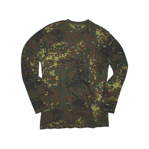 Mil-Tec Men's Long Sleeve T Shirt Flecktarn Camo 3XL