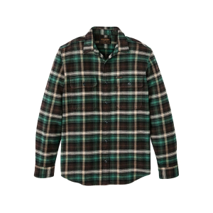 Filson Men's Vintage Flannel Work Shirt Brown/Cream/Multi Plaid Medium - Filson