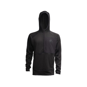 Leupold Men's Velum Quarter Zip Hoodie Charcoal Large