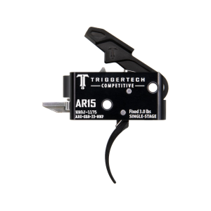 TriggerTech Competitive AR-15, AR-10 Single Stage Trigger Pro Curved Black