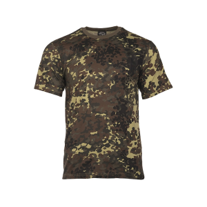 Mil-Tec Men's Short Sleeve T Shirt Flecktarn Camo XL