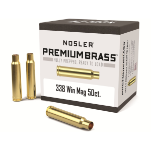 Nosler Premium 338 Winchester Magnum Brass Box of 50