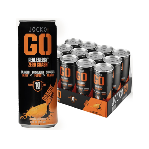 Jocko Fuel GO Energy Drink Orange 12oz Can 12PK