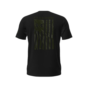 Under Armour Men's Freedom Flag Short Sleeve T Shirt Black/Marine OD Green Large