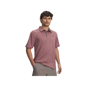 Under Armour Men's Tech Polo Maroon Mist/Pitch Gray Large