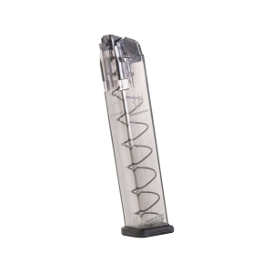 ETS Magazine for Glock 17, 19, 19X, 26, 34, 45, 47, 49 9mm 27-Round Polymer Translucent