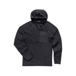 Burlebo Men's Blaze Tech Quarter Zip Hoodie Black Large