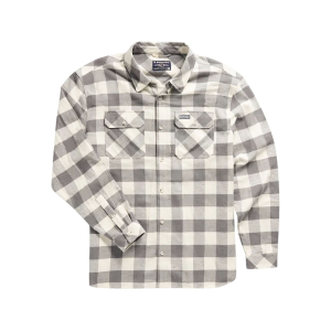Burlebo Men's Flannel Shirt Gray Buffalo Large