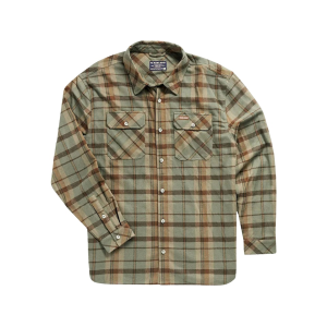 Burlebo Men's Flannel Shirt Timber Brown Medium