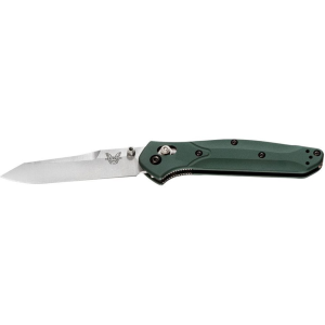 Benchmade Osborne Pocket Knife 3.4" Reverse Tanto Point S30V Stainless Steel Blade Aluminum Handle Green