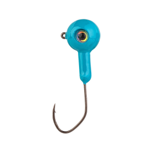 Mr. Crappie XL Stiletto 1/8oz Round Ball Jighead Cyan