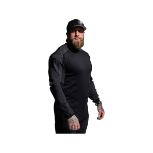 Born Primitive Men's Op Top Long Sleeve Crew Neck Shirt Black Medium