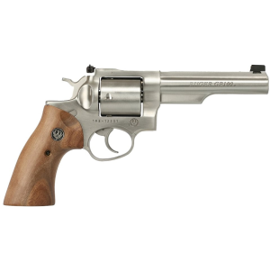 Ruger GP100 44 Special Revolver 6" Brushed Stainless Steel Barrel 6 Round Walnut Grip