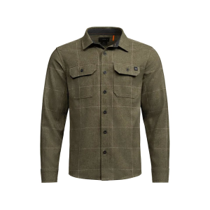 Sitka Gear Men's Hardwood Flannel Shirt Deep Hemlock Fall Plaid Large