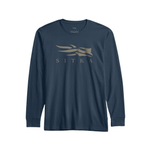 Sitka Gear Men's Icon Long Sleeve T Shirt Starlight Blue XL