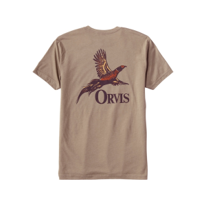 Orvis Men's Pheasant Short Sleeve T Shirt Espresso Medium