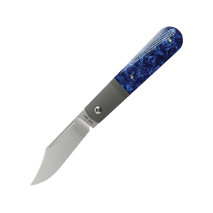 Jack Wolf Knives Primo Jack Pocket Knife 3.26" Clip Point CPM-S90V Satin Blade Kirinite Handle Crystal Lake