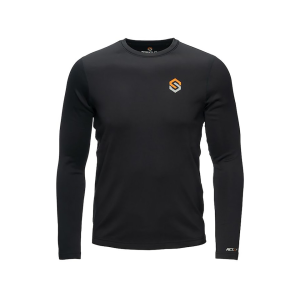 Scent-Lok Men's Climafleece Long Sleeve Base Layer Shirt Black Large - Scent-Lok