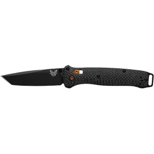 Benchmade Bailout Pocket Knife 3.38" Tanto Point CPM-S90V Black Cerakote Blade Carbon Fiber Handle