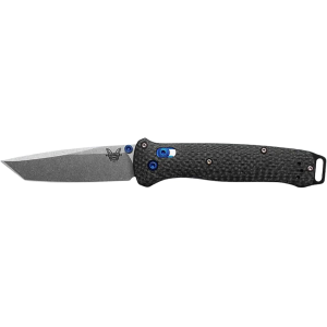 Benchmade Bailout Pocket Knife 3.38" Tanto Point CPM-S90V Stonewashed Blade Carbon Fiber Handle