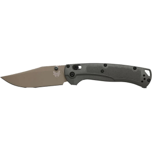 Benchmade Hunt Taggedout Pocket Knife 3.5" Clip Point ELMAX Tan Cerakote Blade Grivory Handle Deep Olive