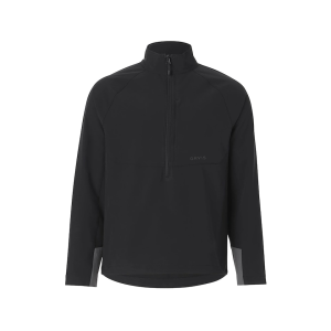 Orvis Men's Pro LT Quarter Zip Shirt Black Large