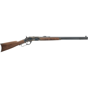 Winchester Model 1873 Sporter Lever Action Rifle 357 Magnum 24" Blued Barrel Case Hardened Frame Walnut Straight Grip Stock