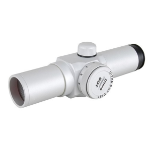 UltraDot Red Dot Sight 1" Tube 1x 4 MOA Dot with Weaver-Style Rings Silver