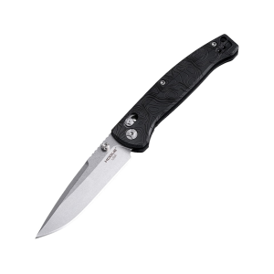 Hogue Mysto Pocket Knife 3.4" Drop Point CPM MagnaCut Tumble Blade Richlite Handle Black